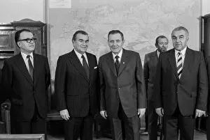 Cssr: B. Chnoupek visiting USSR