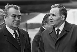 Cssr: B. Chnoupek visiting USSR