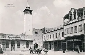 Minarets: Bab Sharqi (Gate of the Sun) in Damascus, Syria