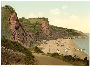 Babbacombe: Babbacombe Beach, Torquay, England