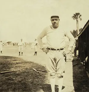 George Herman Babe: Babe Ruth, at Spring training in St. Petersburg