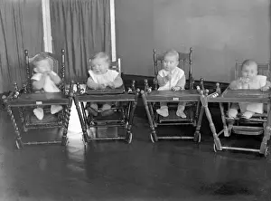 Highchairs: BABIES IN HIGHCHAIRS
