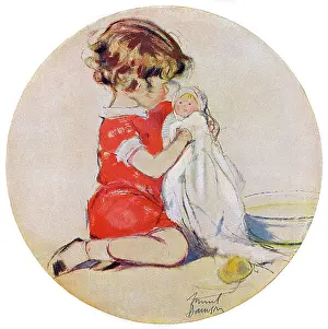 Muriel Dawson Collection: Two Babies by Muriel Dawson