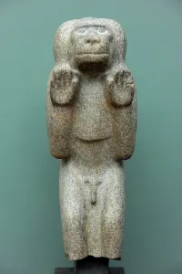 Primates: Baboon. Statue. Granite. Egypt