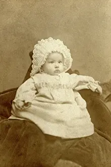 Adorable: Baby in bonnet
