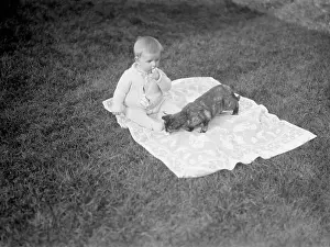 Chilling: BABY AND CAT