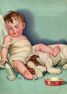 Becker: Baby, Dog Asleep