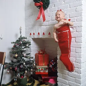 Baby Girl Stuffed In Stocking