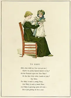 Adoring: To Baby -- mother with child on her lap