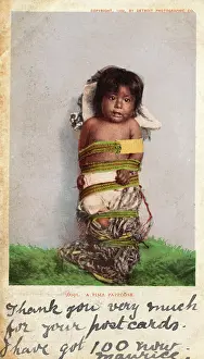Papoose: Baby Pima Indian in a Pappoose