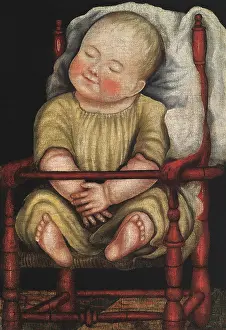 Happily: Baby in Red Chair