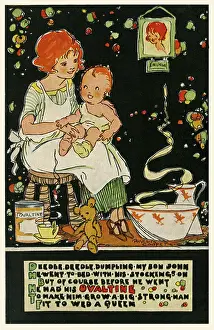 Dumpling: Baby sitting on mother's lap