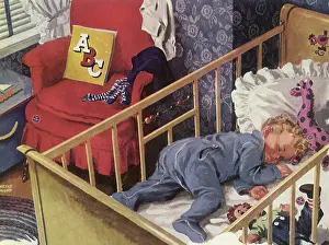 Crib: Baby sleeps in Crib