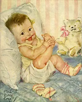 Propped: Baby Smiling