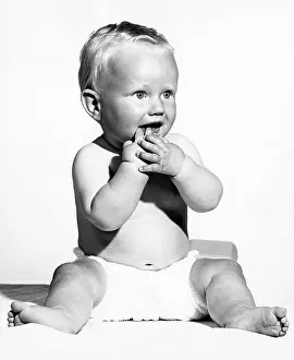 Towelling: BABY IN TOWELLING NAPPY
