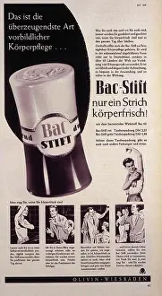 Deodorant: Bac deodorant advert