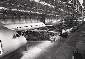 Eleven: BAC One-Eleven final assembly line at Hurn