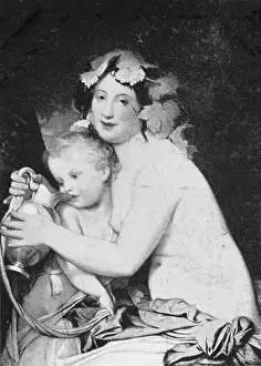 Feodor: Bacchante giving wine to Cupid