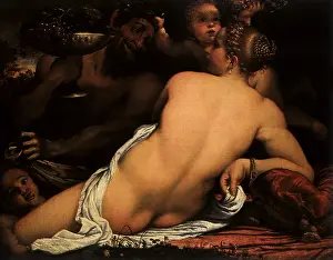 Cupids: Bacchante with a Satyr and Two Cupids, by Carracci