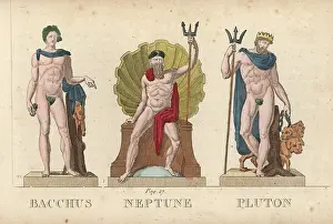 Lacerf: Bacchus, Neptune and Pluto, Roman gods