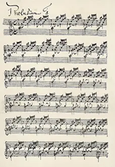 Prelude: Bach Prelude Score