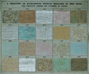 Textures: Background effects, SMB wallpaper sample book