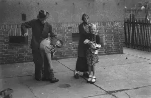 Merseburg: Backyard theater 1949