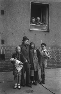 Merseburg: Backyard theater 1949