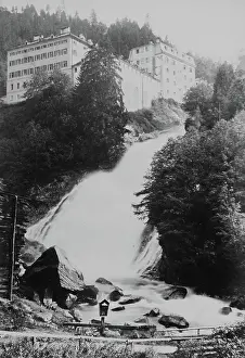 Wurthle: Bad Gastein. Waterfall at the Grabenmuhle