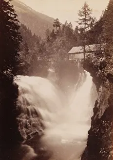 Wurthle: Bad Gastein. Waterfall above the Schreckbrucke