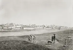 Peasantry: Badajoz (1812). Litography. SPAIN. Madrid. National