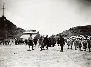 Divisional: Baden-Powell inspecting Guides
