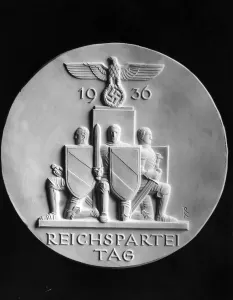 Plaques: Badge for the Nuremberg Rally, 1936