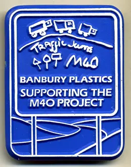 Banbury: badges 2 - badge, graphics, print, banbury, m40, motorway