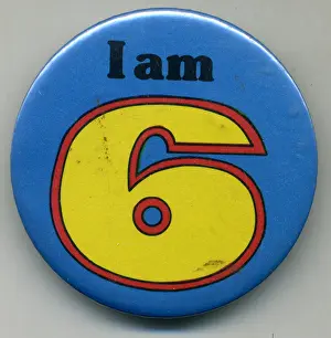 X100530: badges 2 - badge, graphics, print, font, six, birthday