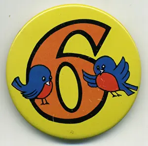 X100530: badges 2 - badge, graphics, print, font, six