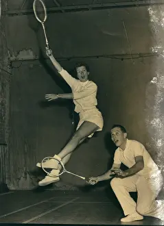 Alston: Badminton players training at Wimbledon