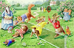 Badminton: Badminton with rabbits, mice and squirrels