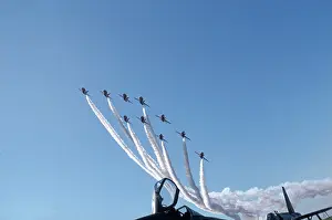 Hawks: BAe Systems Hawks RAF Red Arrows arrival Binbrook 1982