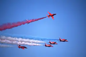 Hawks: BAe Systems Hawks RAF Red Arrows rollbacks 1983