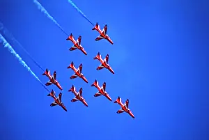 Hawks: BAe Systems Hawks RAF Red Arrows Tornado formation