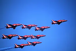 Hawks: BAe Systems Hawks RAF Red Arrows Tornado formation