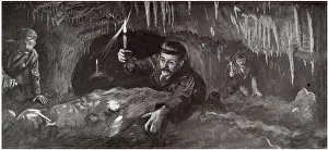 Clambering: Bagshawe cavern, Derbyshire 1903