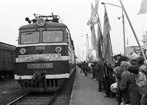 Welcoming: Baikal-Amur-Mainline construction, 1974
