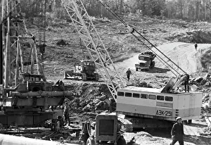 Amur: Baikal-Amur-Mainline construction, 1974