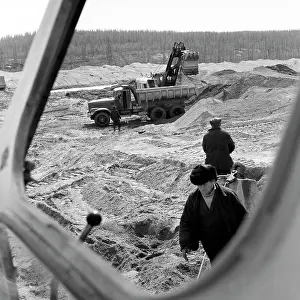 Yakut: Baikal-Amur Mainline construction, 1975