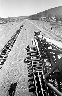 V.khudyakov: Baikal-Amur Mainline construction, 1976