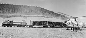 Transporting: Baikal-Amur Mainline construction, 1976
