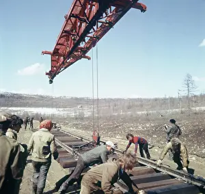 Yakut: Baikal-Amur Mainline construction, 1977