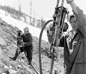 Baikal: Baikal-Amur Mainline construction, 1977